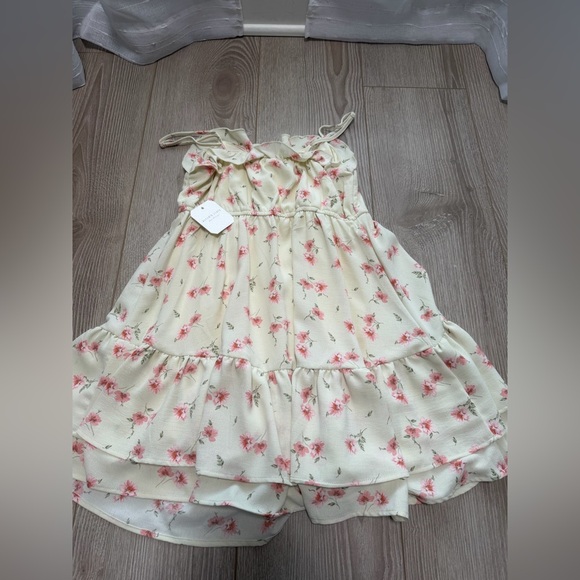 Altar’s State Floral Ruffle Hem Babydoll Skater Spring Dress - Picture 4 of 4